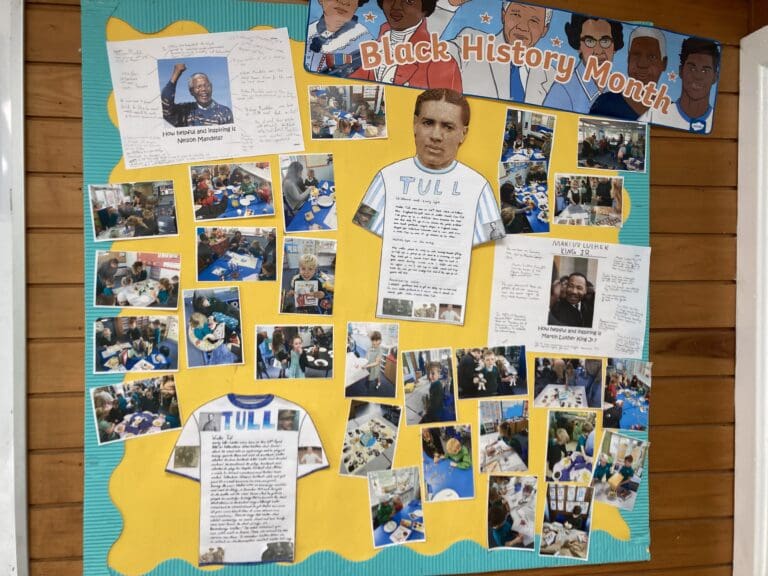Just one example of the work children do to celebrate Black History Month